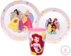 Disney Hercegnők True étkészlet, micro műanyag szett, pohárral 260 ml