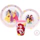Disney Hercegnők True étkészlet, micro műanyag szett, pohárral 260 ml