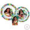Disney Vaiana Lagoon étkészlet, micro műanyag szett pohárral 260 ml