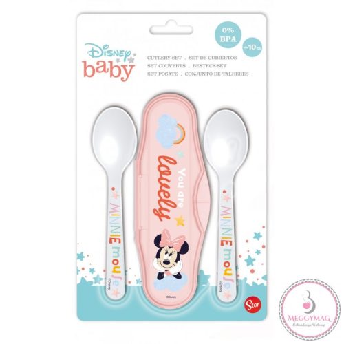Disney Minnie baba utazó evőeszköz készlet