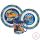 Hot Wheels Blue Fire étkészlet, micro műanyag szett bögrével 350 ml