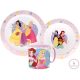 Disney Hercegnők True étkészlet, micro műanyag szett bögrével 265 ml