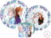 Disney Jégvarázs Ice Magic étkészlet, micro műanyag szett bögrével 265 ml