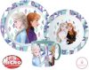 Disney Jégvarázs Ice Magic étkészlet, micro műanyag szett bögrével 265 ml