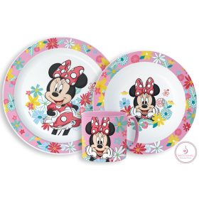   Disney Minnie Spring étkészlet, micro műanyag szett bögrével 265 ml