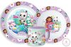 Gabi babaháza Wonderland étkészlet, micro műanyag szett bögrével 265 ml