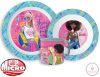 Barbie Stylish étkészlet, micro műanyag szett bögrével 265 ml