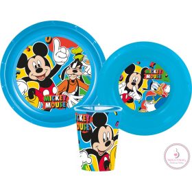 Disney Mickey Cool Summer étkészlet, műanyag szett