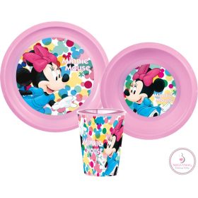 Disney Minnie Feel Good étkészlet, műanyag szett
