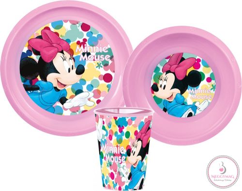 Disney Minnie Feel Good étkészlet, műanyag szett