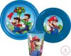 Super Mario Mushroom Kingdom étkészlet, műanyag szett