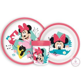   Disney Minnie Being More csúszásmentes étkészlet, micro műanyag szett