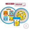 Pokémon csúszásmentes étkészlet, micro műanyag szett