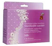 Sterilizáló zacskó 5 db-os 100 alkalomra
