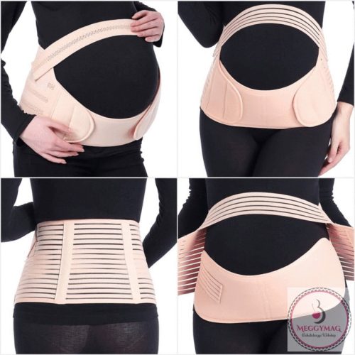 Kismama Pocaktámasz, L (100-145cm), Ében-fekete