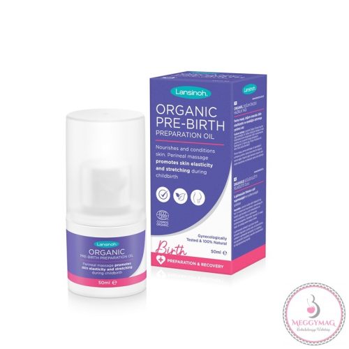 Lansinoh organikus szülés előtti felkészítő olaj 50 ml, UTOLSÓ DARAB!