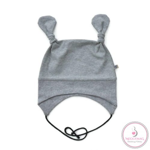 Symbyo baba füles sapka, Mindenhez passzoló szürke, 40-45 cm (kb. 4-12 hónapos)