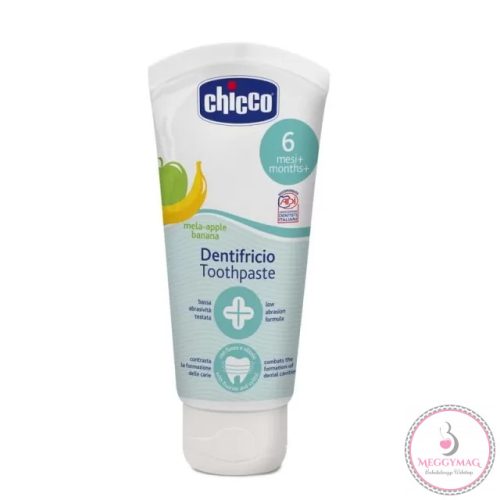 Chicco Alma-Banán ízű fluormentes fogkrém Xilitollal 6hó
