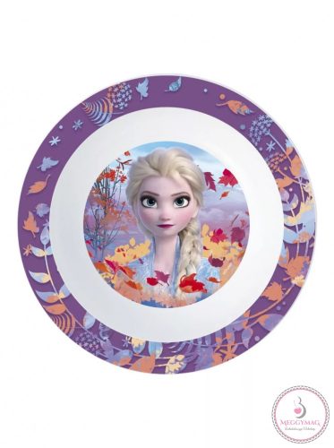 Disney Jégvarázs gyerek mélytányér lila - Mikrózható