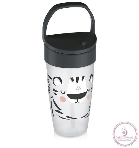 Lovi Szívószálas itatópohár ACTIVE 350 ml 14hó+ Salt&Pepper