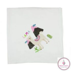 Lámás textil pelenka 70*70 cm