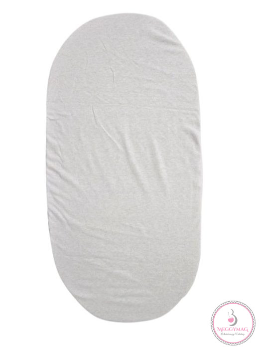 Vaganza pamut gumis lepedő mózeskosárhoz - 38x80 +-5cm - Fehér
