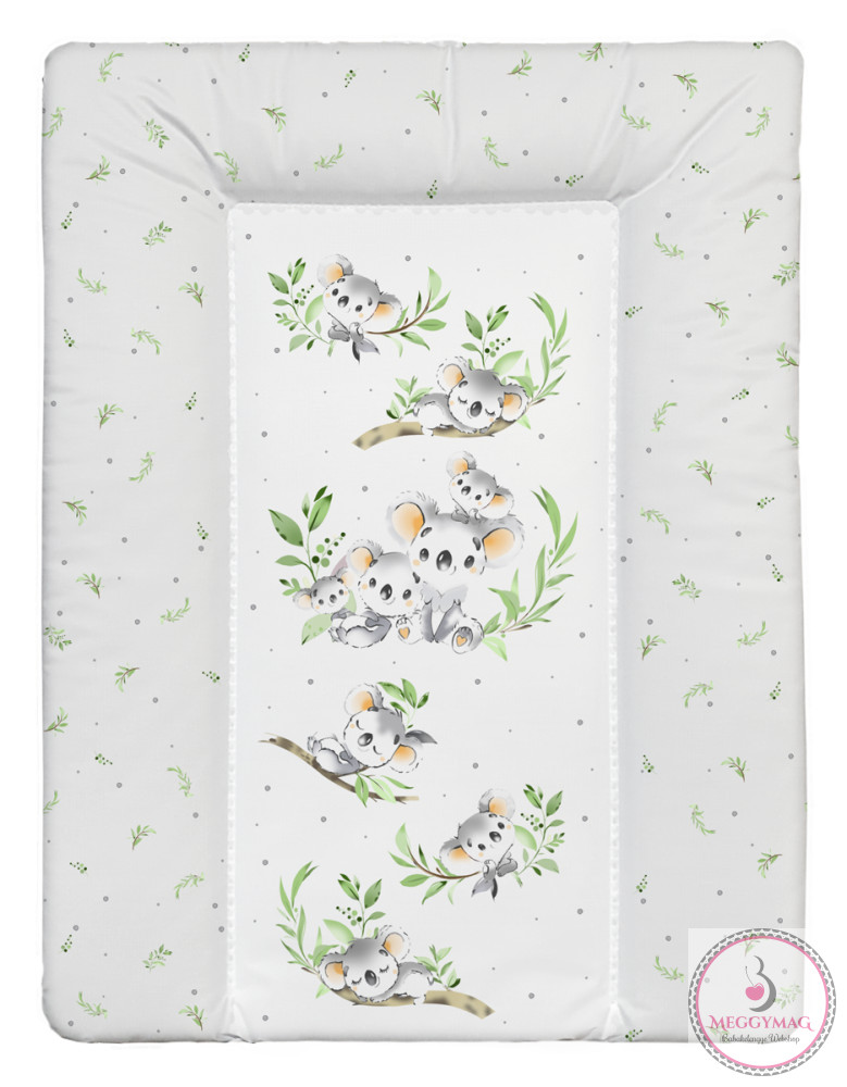 Pelenkázó lap puha kicsi 50*70 cm Koala zöld