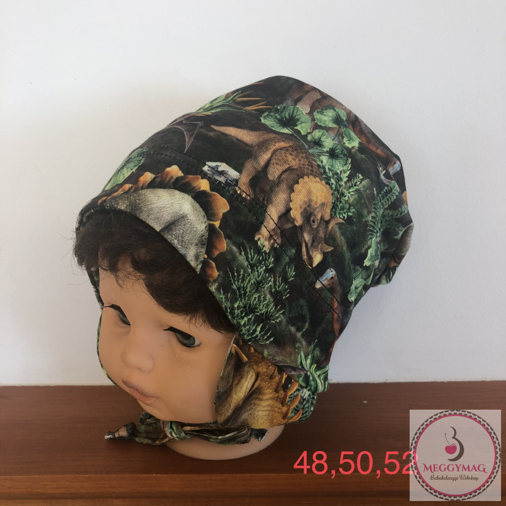 Minimanó pamut sapka Dínó 48 cm