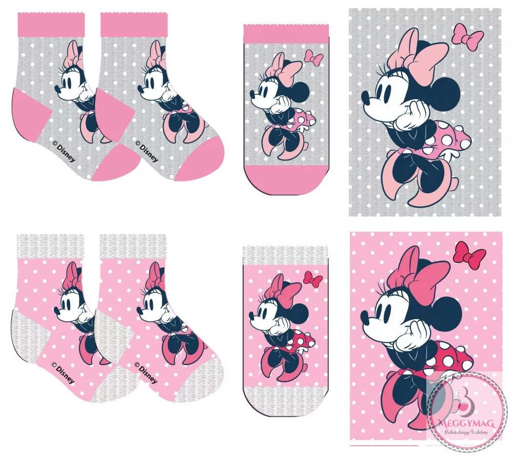 Disney Minnie Baba zokni, rózsaszín, 6-12 hó