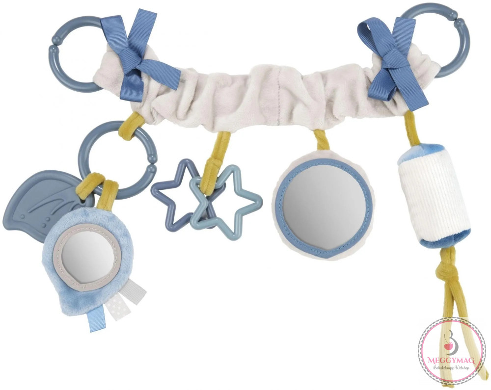Canpol babies felakasztható babakocsi játék Pastel Friends szürke