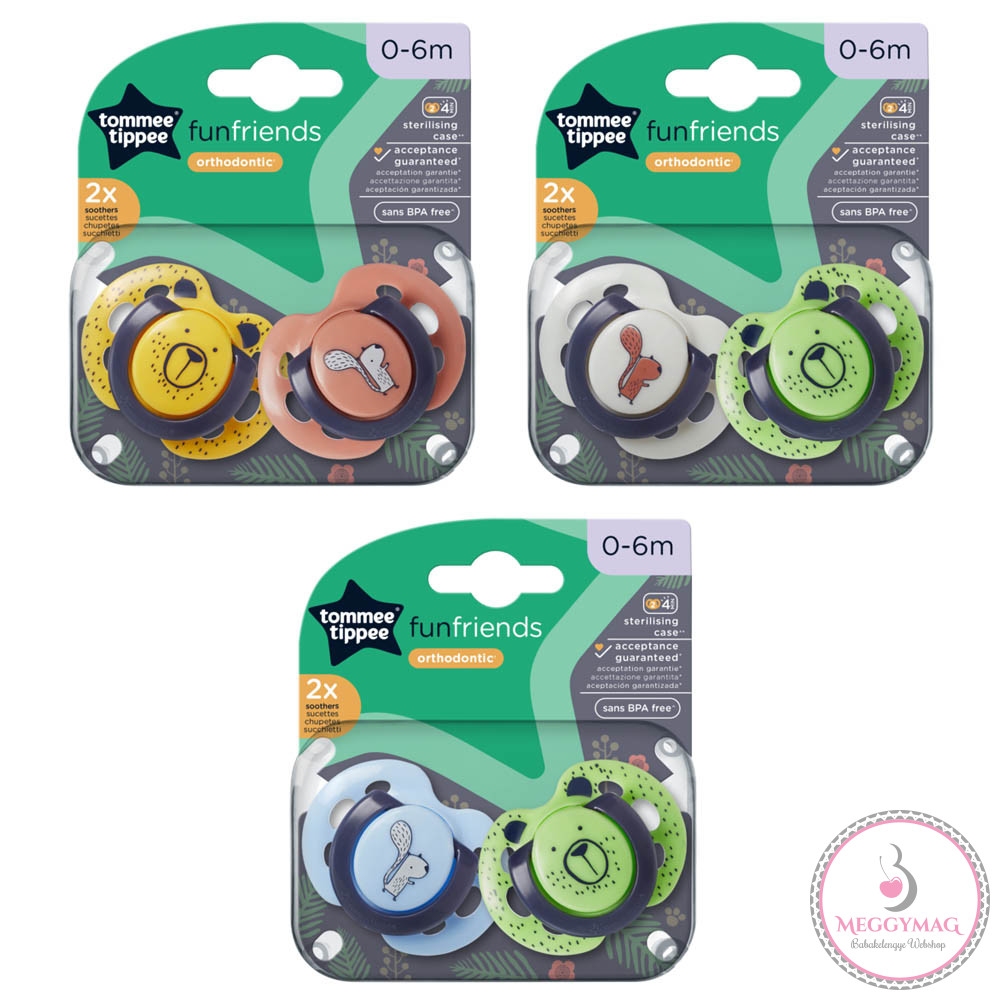 Tommee Tippee játszócumi CTN Fun 2 db 0-6 hó