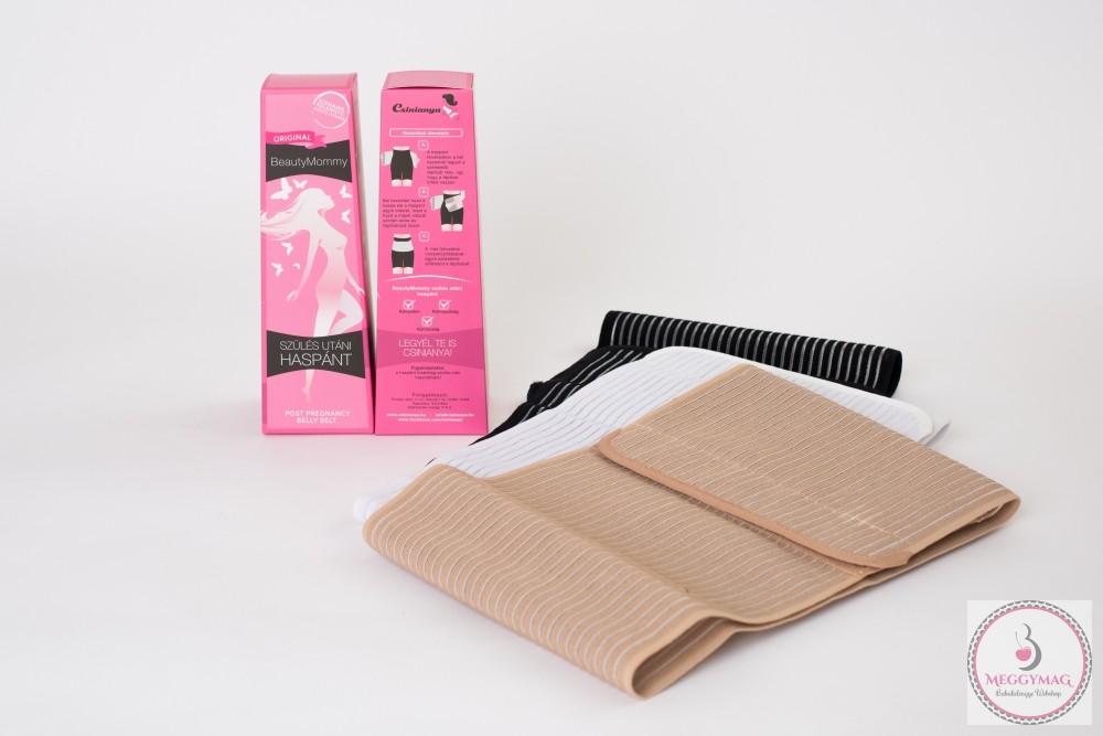 BeautyMommy Original szülés utáni hasleszorító, haspánt bézs L, KÉSZLETEN A BOLTBAN!