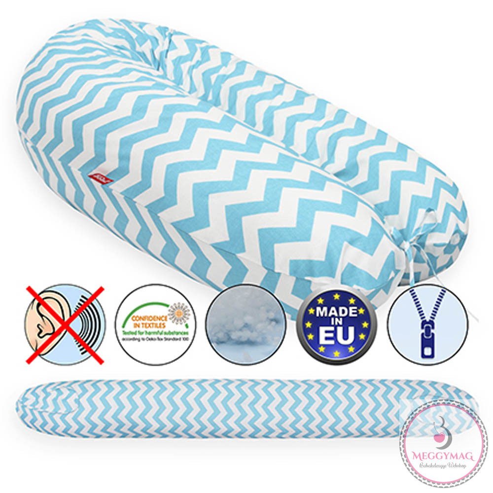 Scamp szoptatós párna univerzális pamut ZigZag Ocean White SZPE232