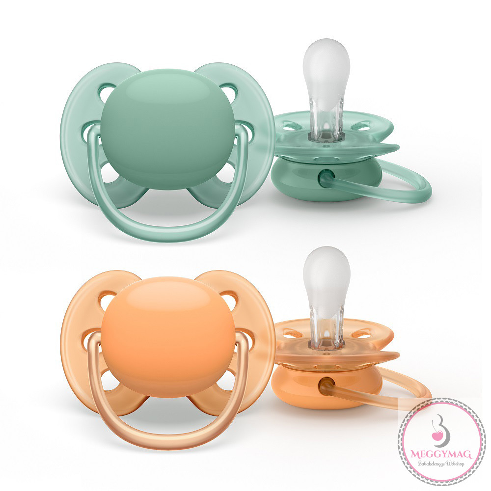 Philips AVENT játszócumi Ultrasoft Premium neutral 0-6hó 2db
