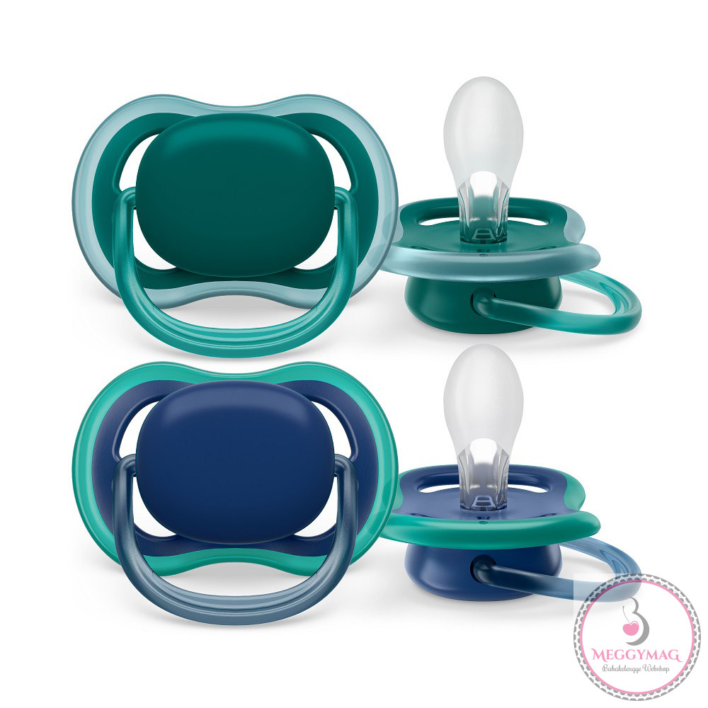 Philips AVENT játszócumi Ultra Air neutral 6-18hó fiús kék 2db