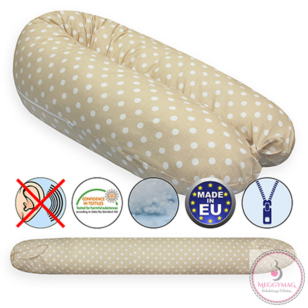Scamp szoptatós párna univerzális pamut Beige Dots SZPE238