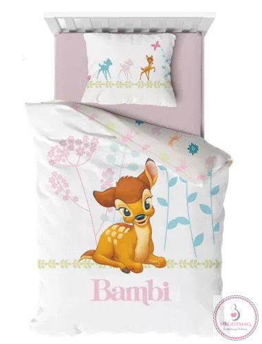 Disney Bambi Flowers gyerek ágyneműhuzat 100×140cm, 40×60 cm