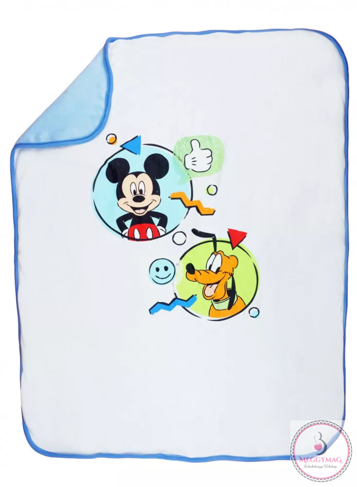 Disney Mickey és Plútó wellsoft béléses pamut babatakaró (méret: 70x90cm)