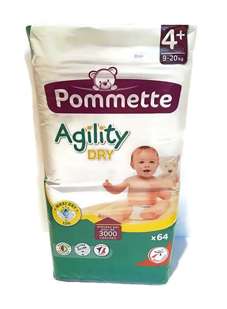 Pommette prémium francia vasalt pelenka - 4+ maxi plusz (9-20 kg)