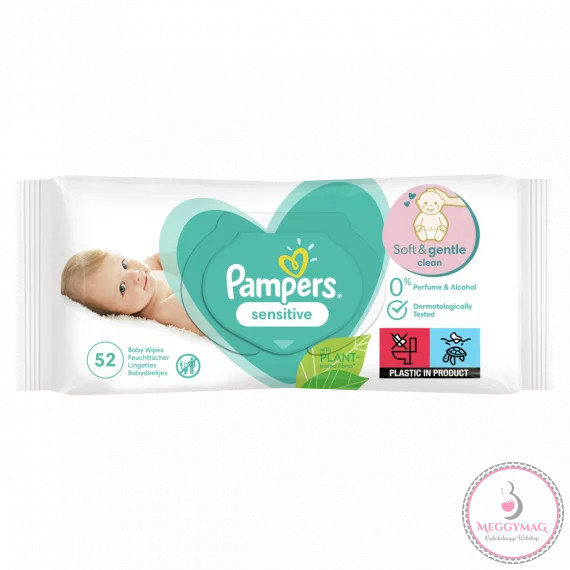 Törlőkendő, Pampers sensitive illatmentes